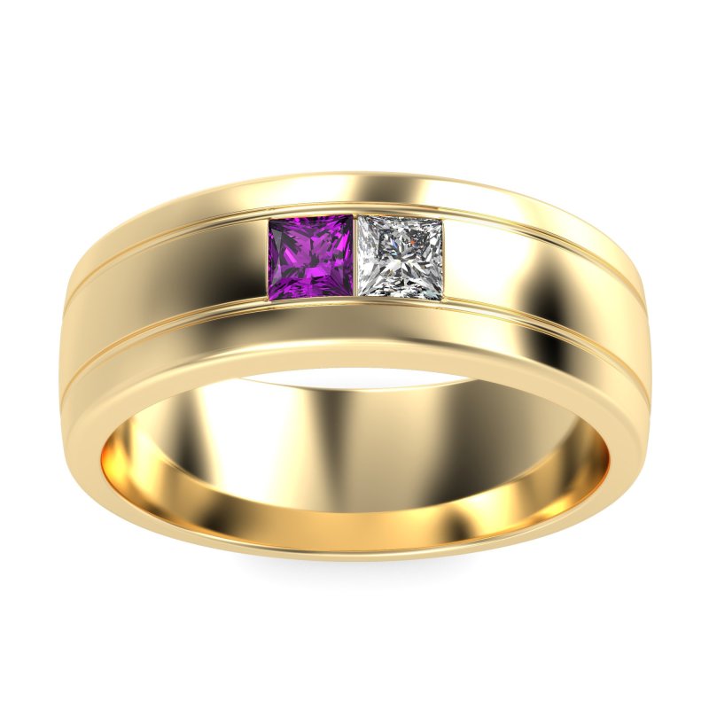 7.5mm Men's Modern Princess Band