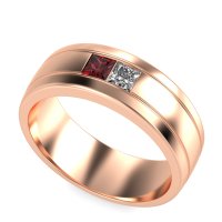 7.5mm Men's Modern Princess Band