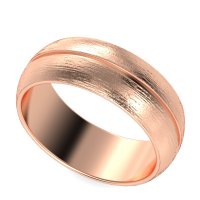 8mm Men's Split Brushstroke Band