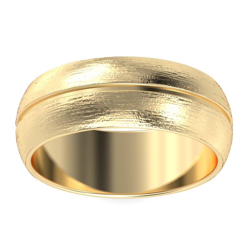 8mm Men's Split Brushstroke Band