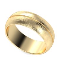 8mm Men's Split Brushstroke Band