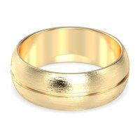 8mm Men's Split Brushstroke Band