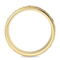 7.5mm Men's Hammer Finish Milgrain Band