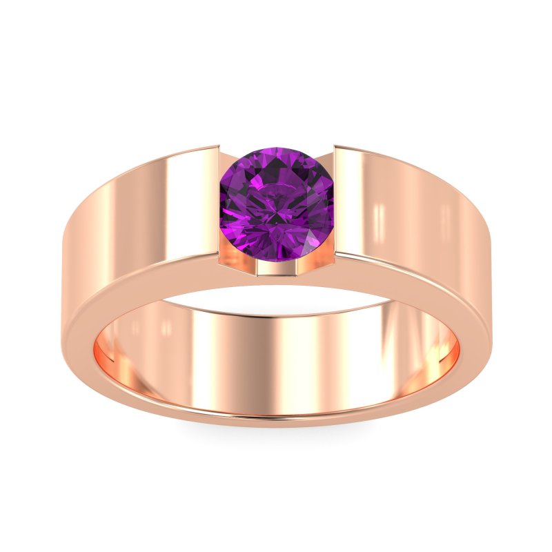 6.5mm Men's Classic Solitaire Band