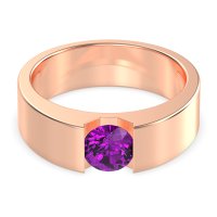 6.5mm Men's Classic Solitaire Band