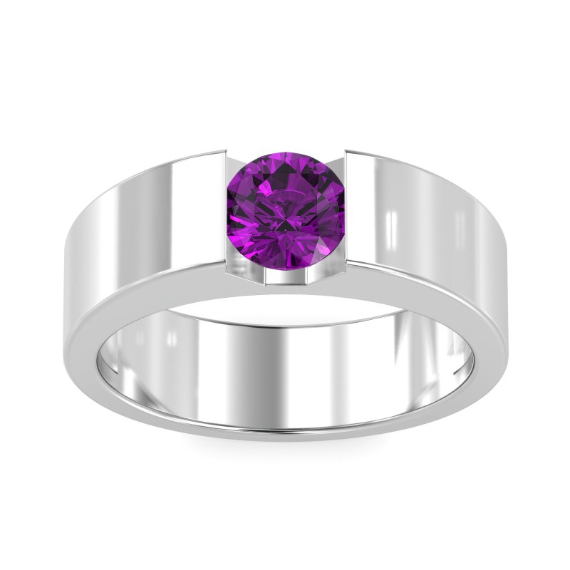 6.5mm Men's Classic Solitaire Band