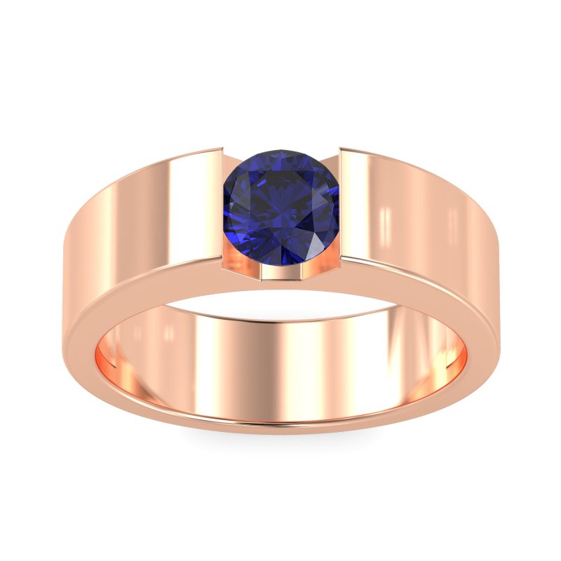 6.5mm Men's Classic Solitaire Band