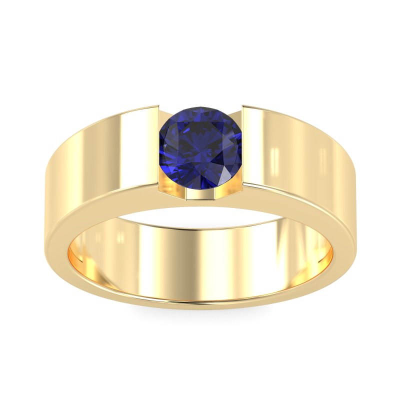 6.5mm Men's Classic Solitaire Band