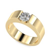 6.5mm Men's Classic Solitaire Band