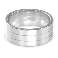 9mm Men's Classic 3 Groved Band