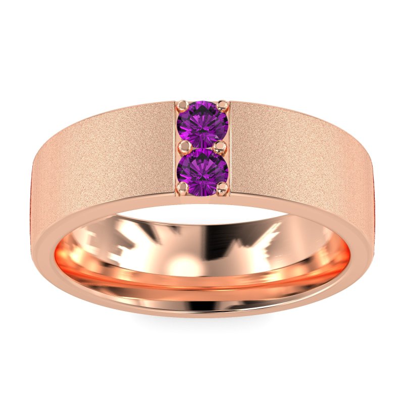 7mm Men's Sandblast Finish Band