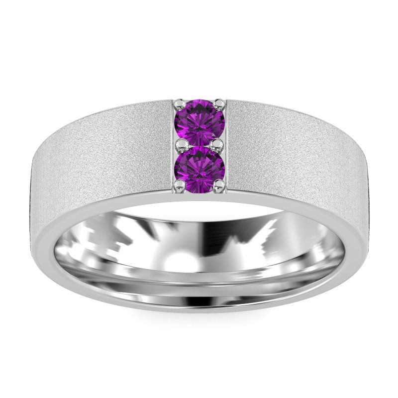 7mm Men's Sandblast Finish Band