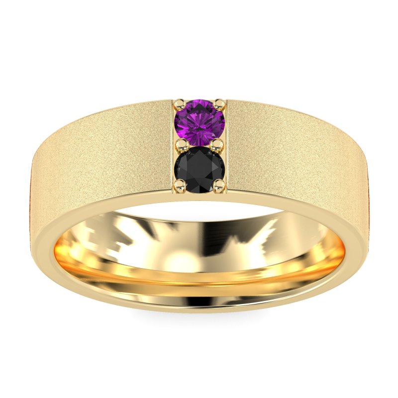 7mm Men's Sandblast Finish Band