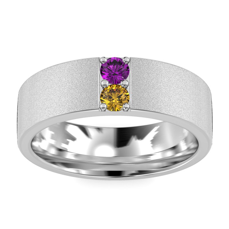7mm Men's Sandblast Finish Band