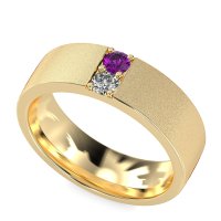 7mm Men's Sandblast Finish Band