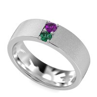 7mm Men's Sandblast Finish Band