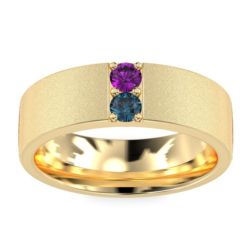 7mm Men's Sandblast Finish Band