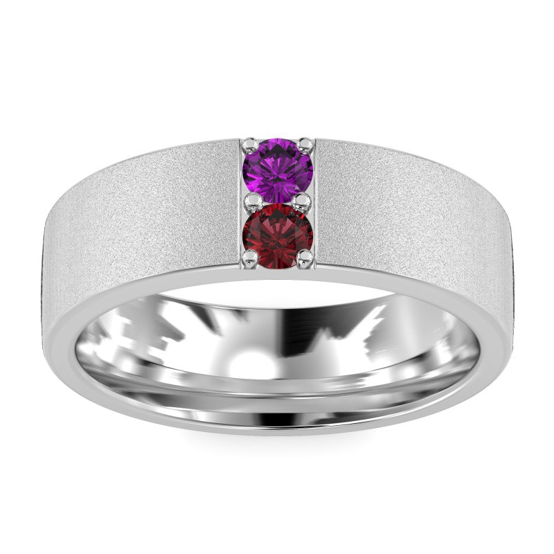 7mm Men's Sandblast Finish Band