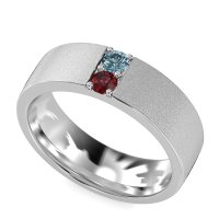 7mm Men's Sandblast Finish Band