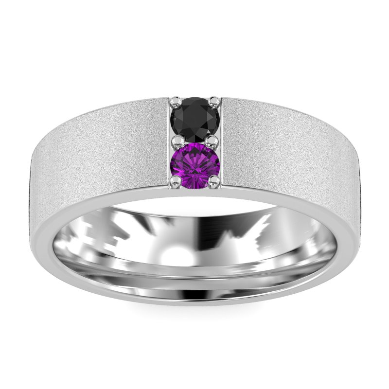 7mm Men's Sandblast Finish Band