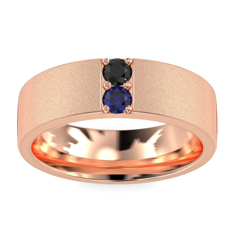 7mm Men's Sandblast Finish Band
