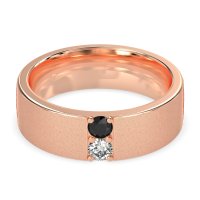 7mm Men's Sandblast Finish Band