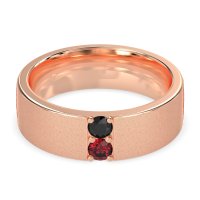 7mm Men's Sandblast Finish Band
