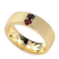7mm Men's Sandblast Finish Band