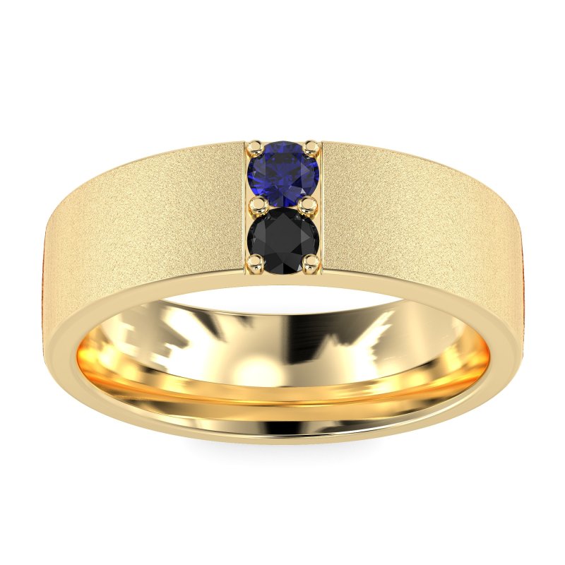 7mm Men's Sandblast Finish Band