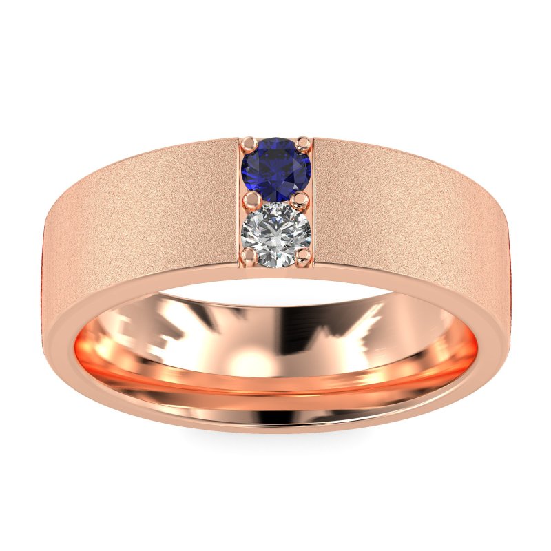 7mm Men's Sandblast Finish Band