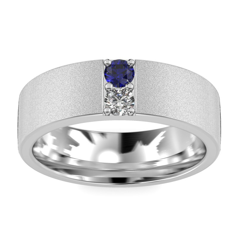 7mm Men's Sandblast Finish Band