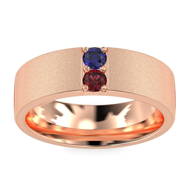 7mm Men's Sandblast Finish Band