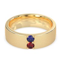7mm Men's Sandblast Finish Band