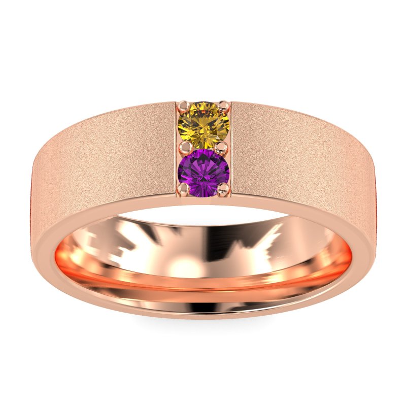 7mm Men's Sandblast Finish Band