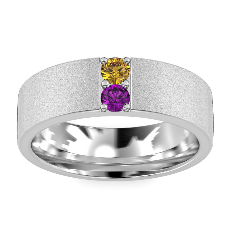 7mm Men's Sandblast Finish Band