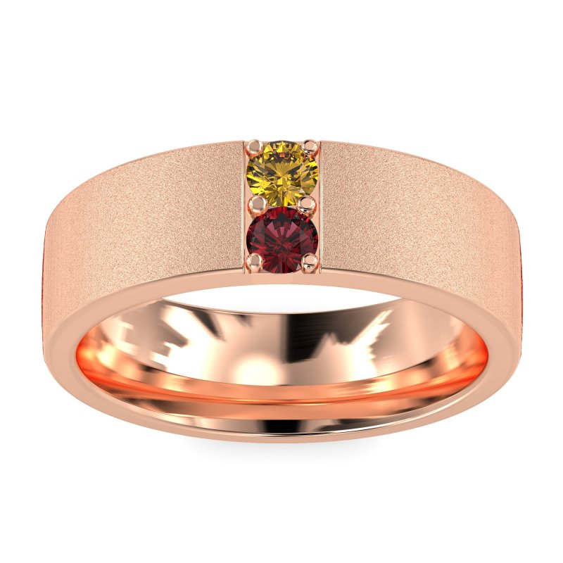 7mm Men's Sandblast Finish Band