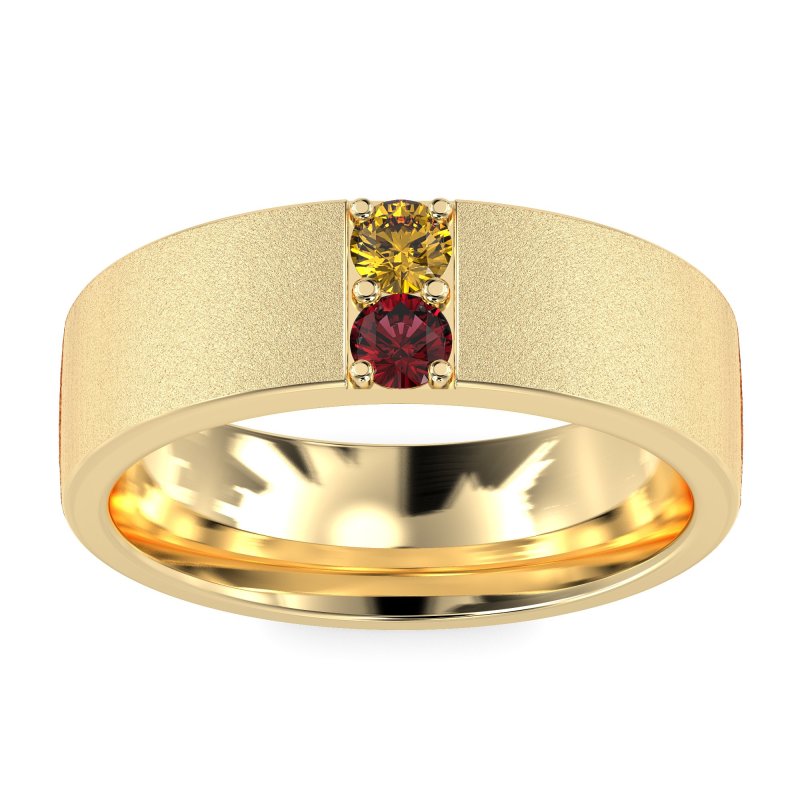 7mm Men's Sandblast Finish Band