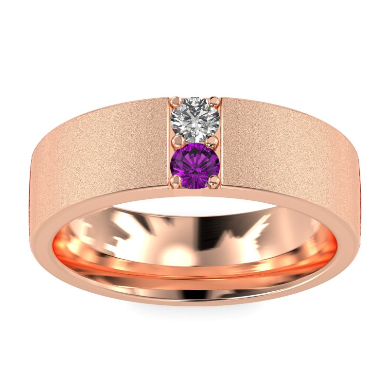 7mm Men's Sandblast Finish Band