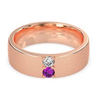 7mm Men's Sandblast Finish Band