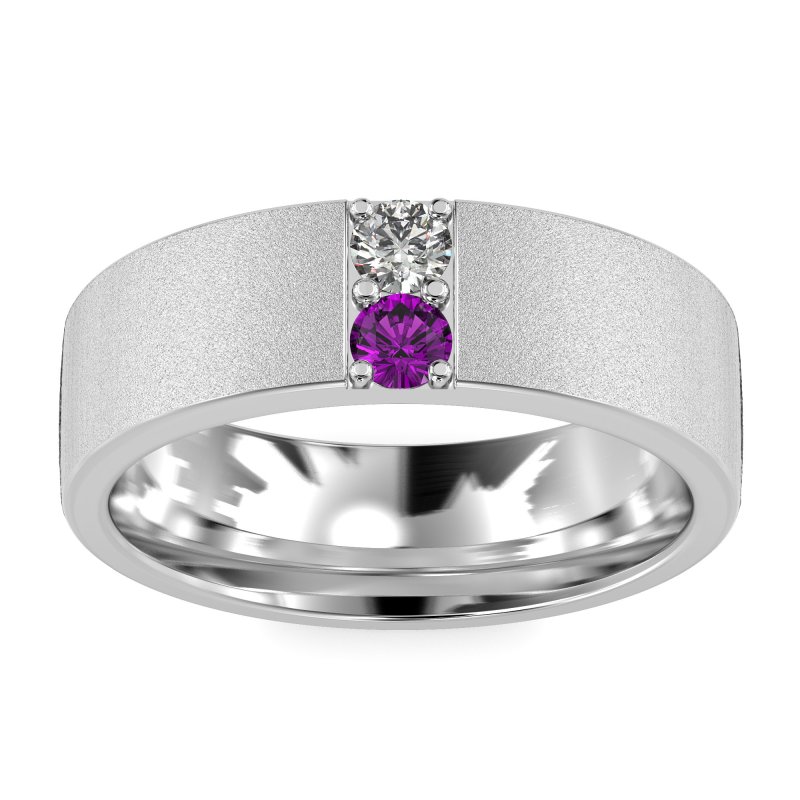 7mm Men's Sandblast Finish Band