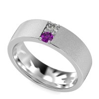 7mm Men's Sandblast Finish Band