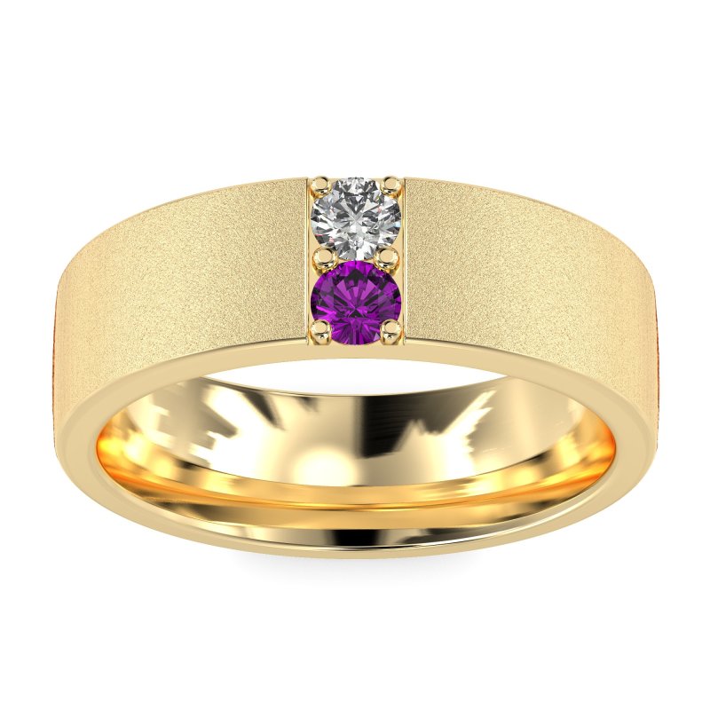 7mm Men's Sandblast Finish Band