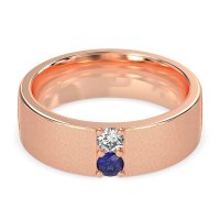 7mm Men's Sandblast Finish Band