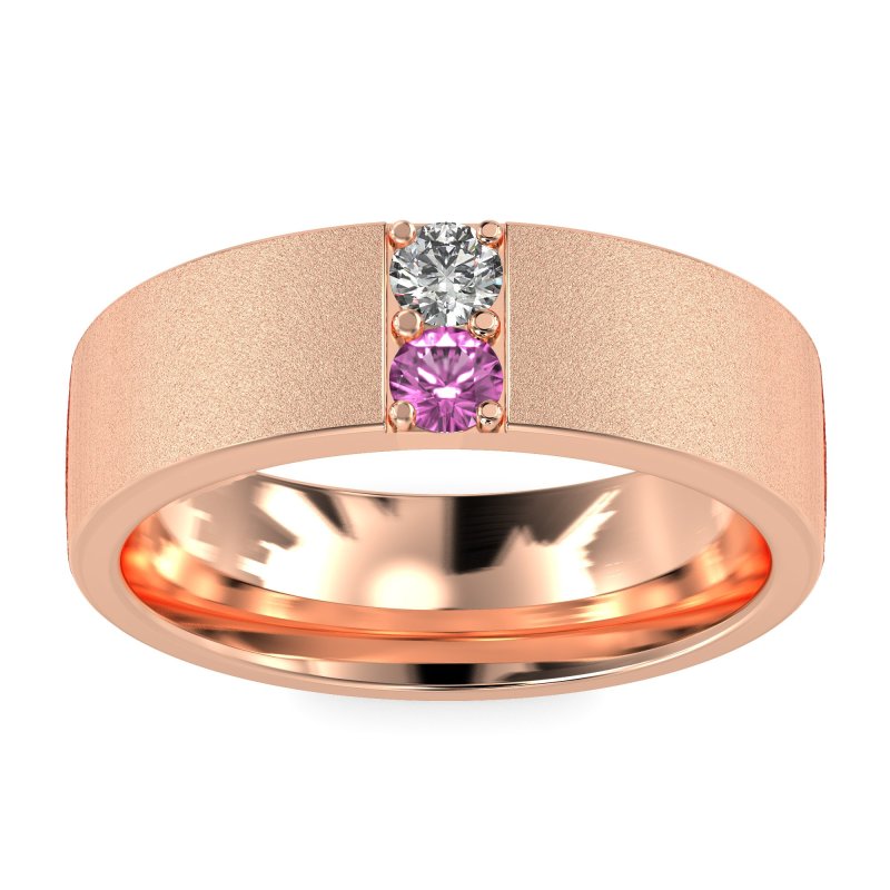 7mm Men's Sandblast Finish Band