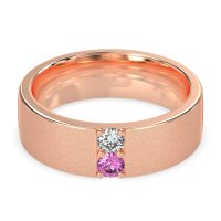 7mm Men's Sandblast Finish Band