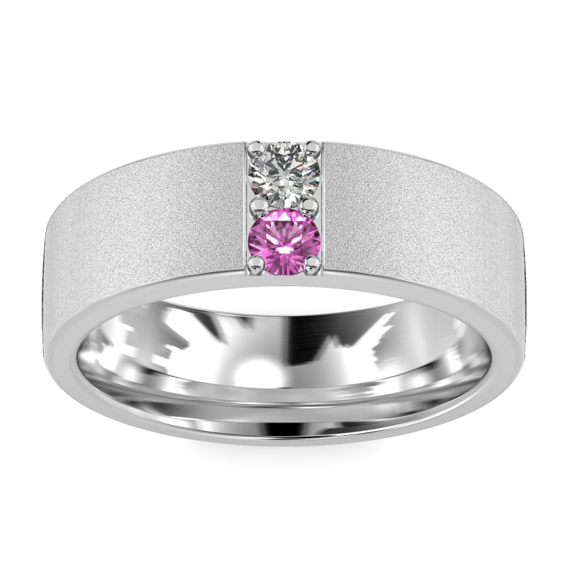 7mm Men's Sandblast Finish Band
