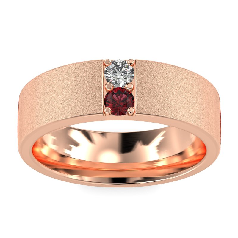 7mm Men's Sandblast Finish Band