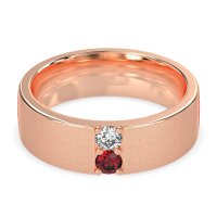 7mm Men's Sandblast Finish Band