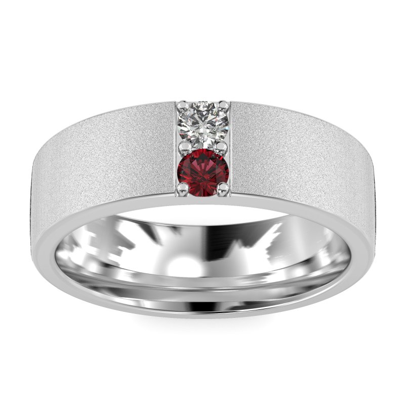 7mm Men's Sandblast Finish Band