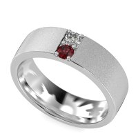 7mm Men's Sandblast Finish Band